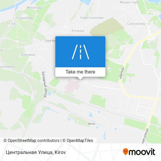 Центральная Улица map