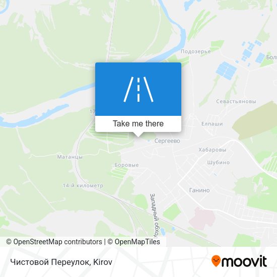 Чистовой Переулок map