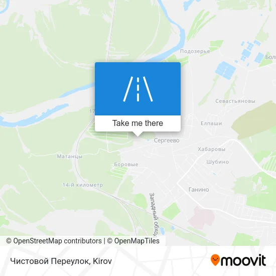 Чистовой Переулок map