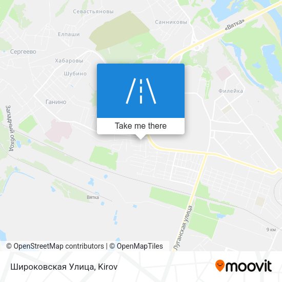 Широковская Улица map