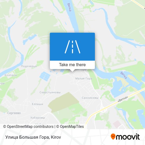 Улица Большая Гора map