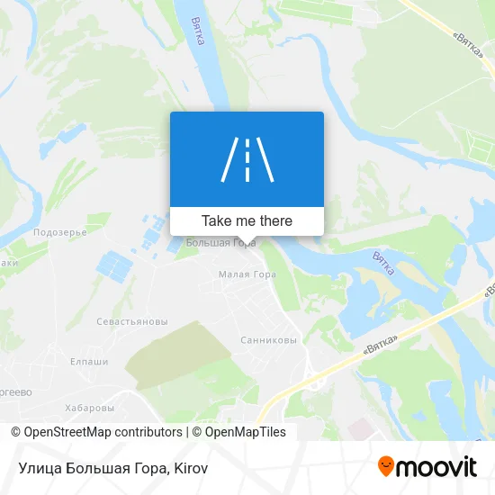 Улица Большая Гора map