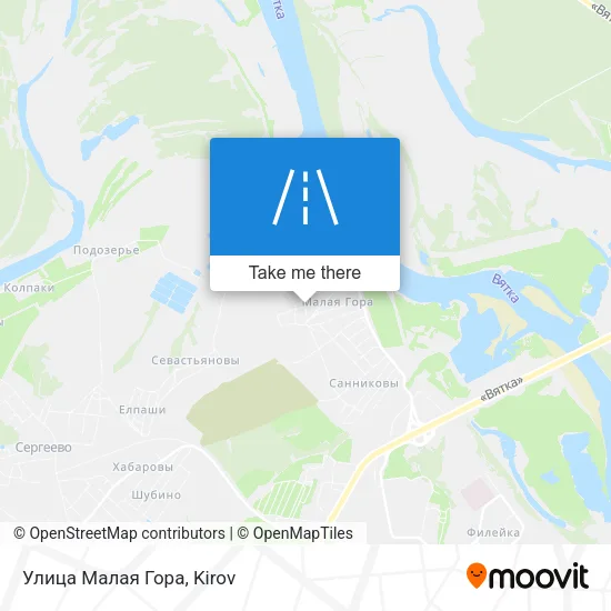 Улица Малая Гора map