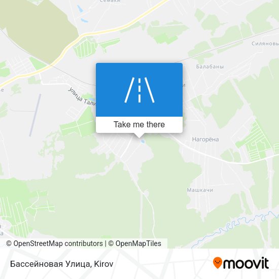 Бассейновая Улица map