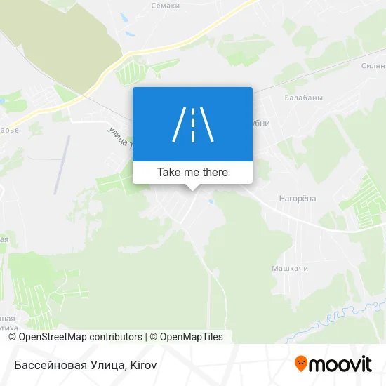 Бассейновая Улица map