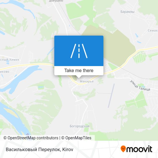 Васильковый Переулок map