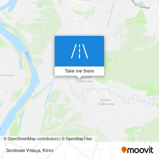 Зелёная Улица map