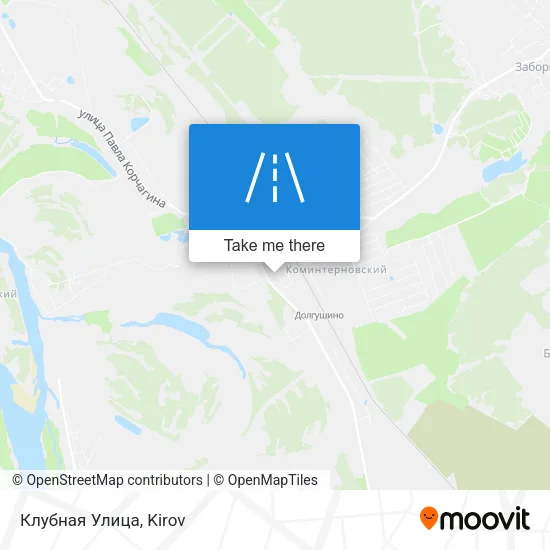 Клубная Улица map