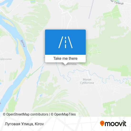 Луговая Улица map