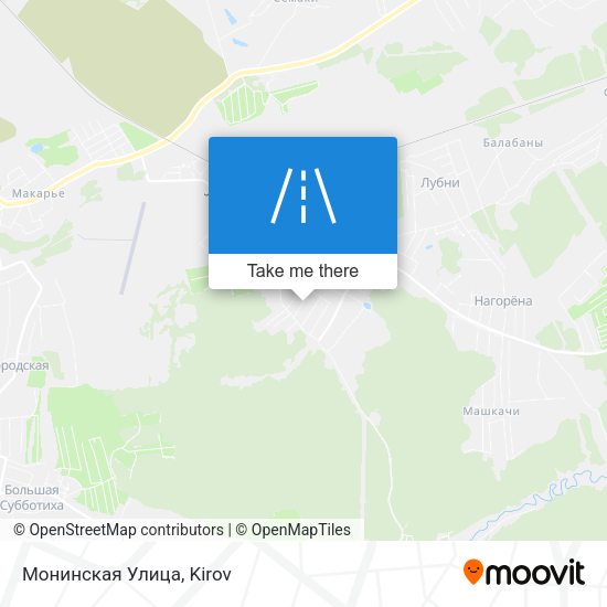 Монинская Улица map