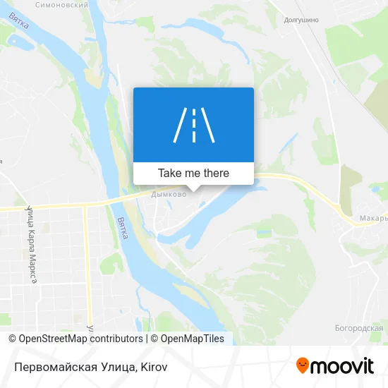 Первомайская Улица map