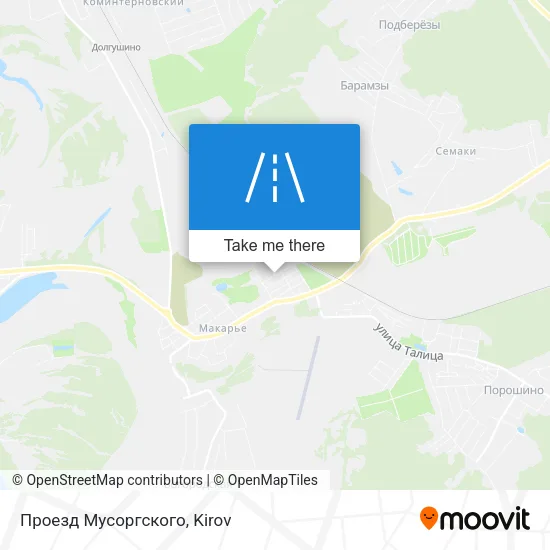 Проезд Мусоргского map