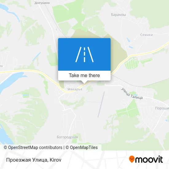 Проезжая Улица map