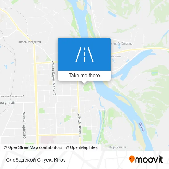 Слободской Спуск map