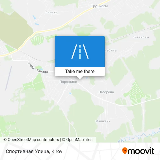 Спортивная Улица map