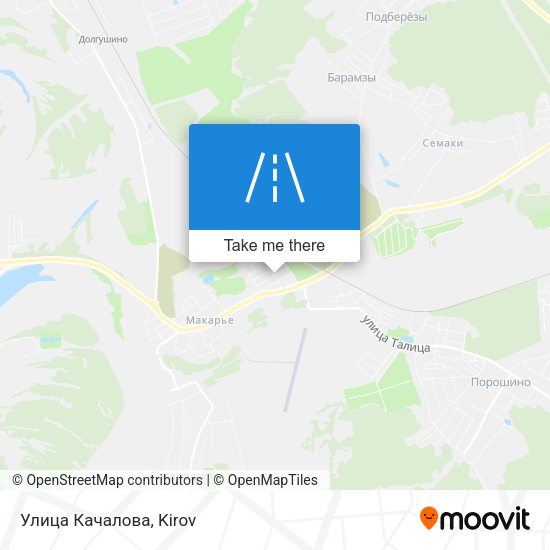 Улица Качалова map