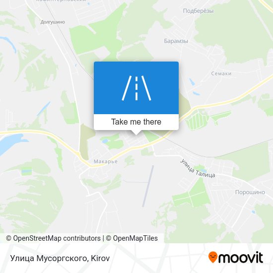 Улица Мусоргского map