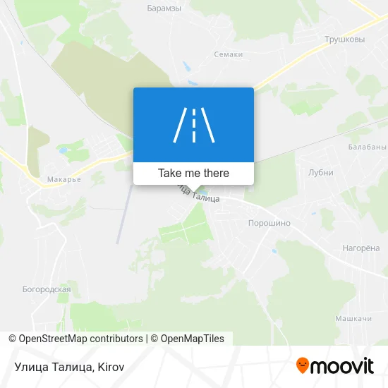 Улица Талица map