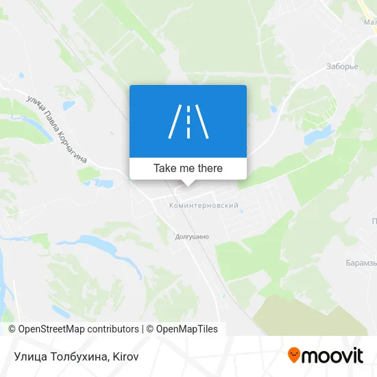 Улица Толбухина map