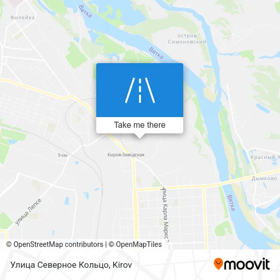 Улица Северное Кольцо map