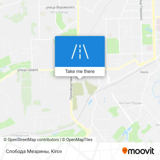 Слобода Мезрины map