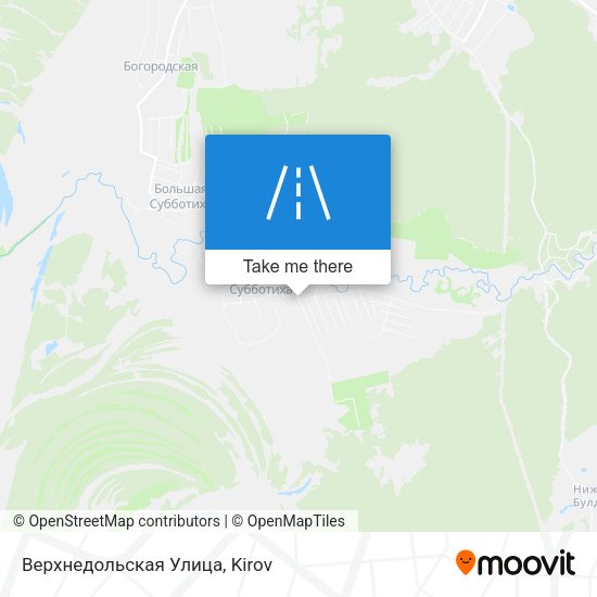 Верхнедольская Улица map
