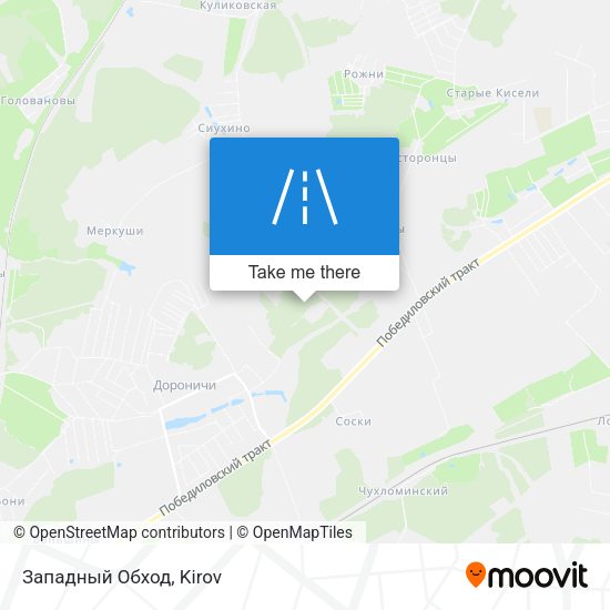 Западный Обход map