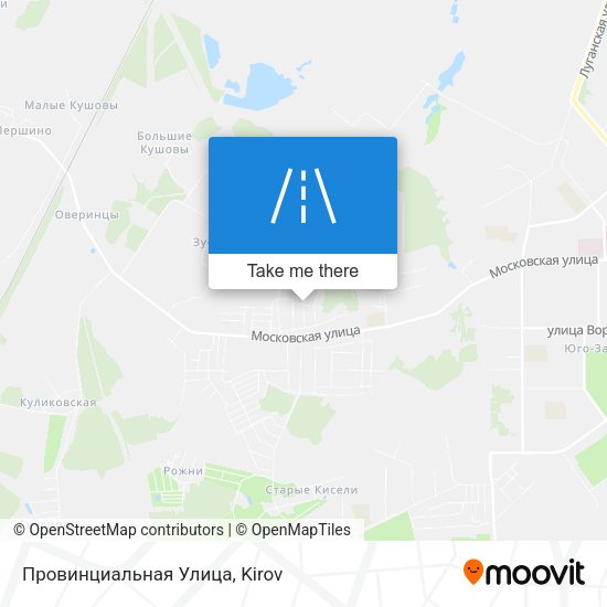 Провинциальная Улица map