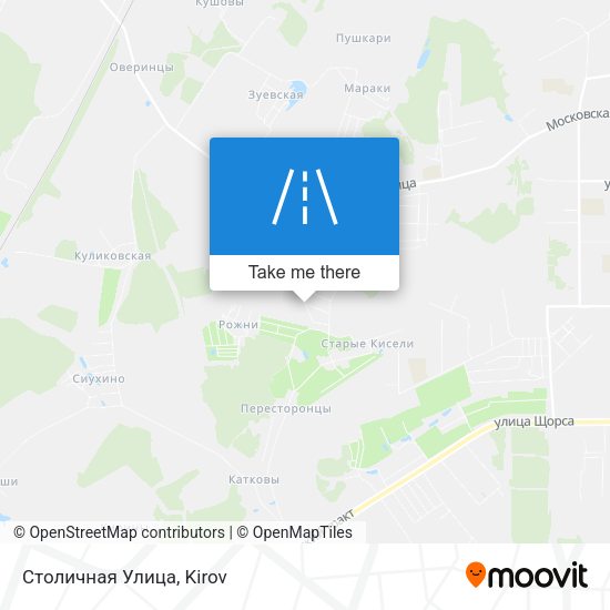 Столичная Улица map