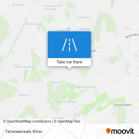 Тагилинская map