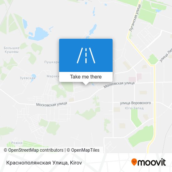 Краснополянская Улица map