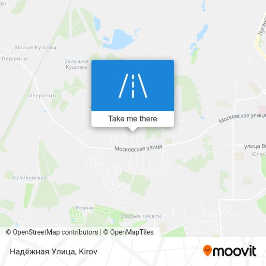 Надёжная Улица map