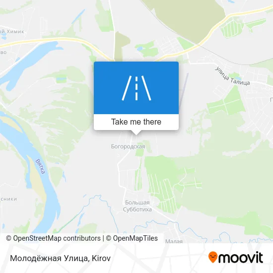 Молодёжная Улица map