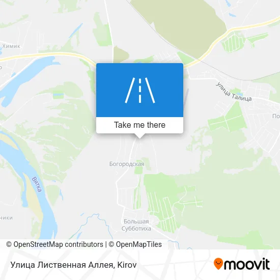 Улица Лиственная Аллея map