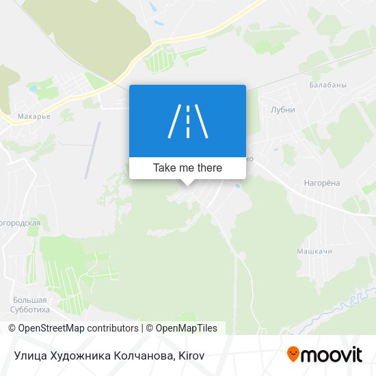 Улица Художника Колчанова map