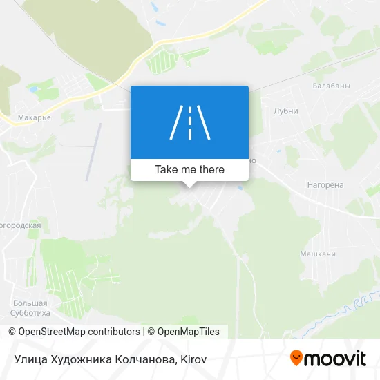 Улица Художника Колчанова map