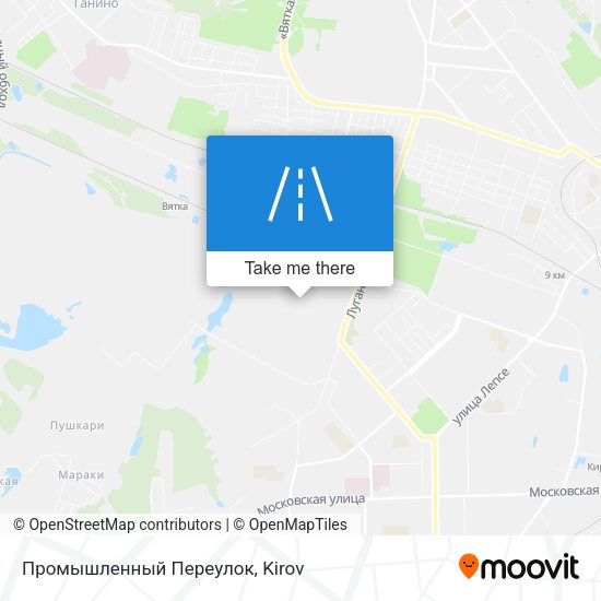 Промышленный Переулок map