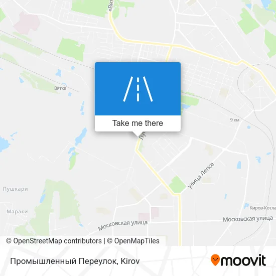Промышленный Переулок map