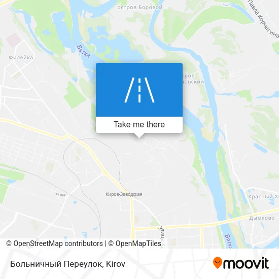 Больничный Переулок map