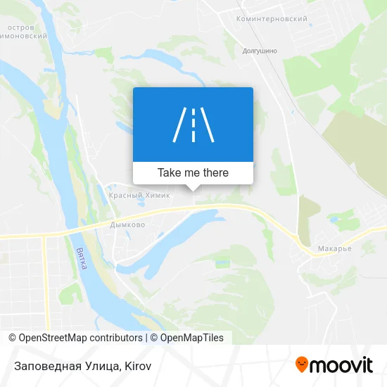 Заповедная Улица map