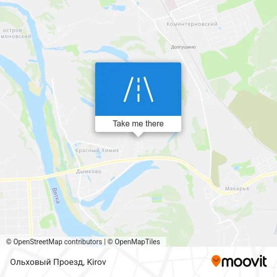 Ольховый Проезд map