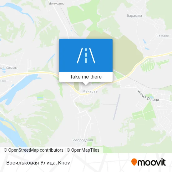 Васильковая Улица map