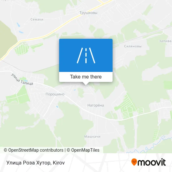 Улица Роза Хутор map