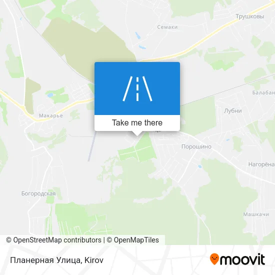 Планерная Улица map