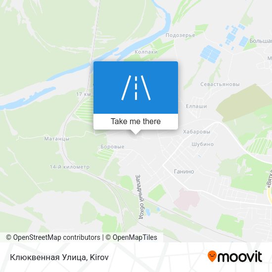 Клюквенная Улица map