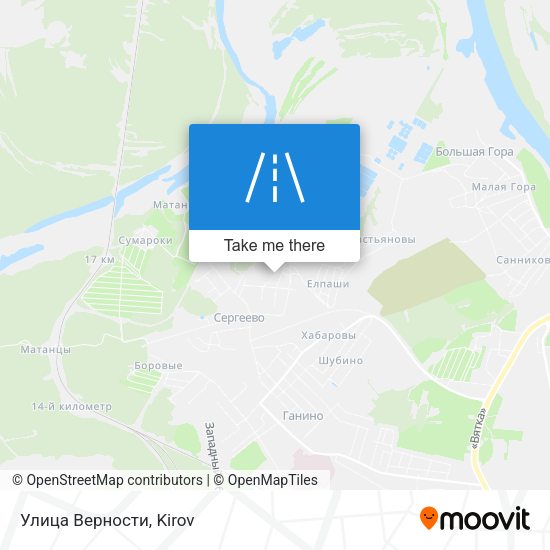 Улица Верности map