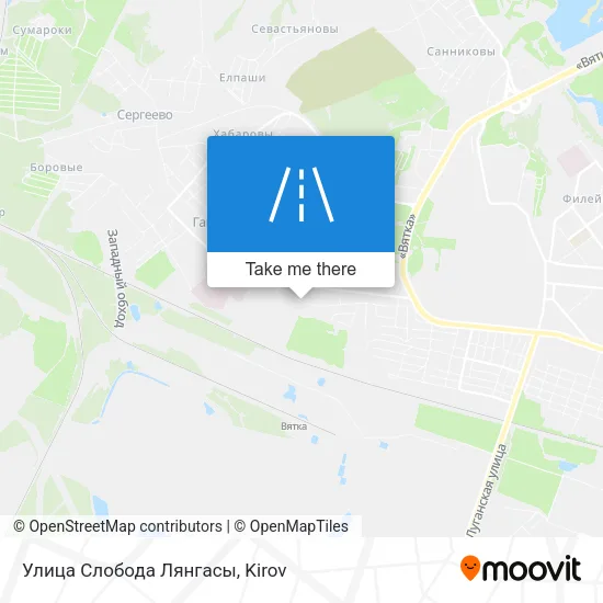 Улица Слобода Лянгасы map