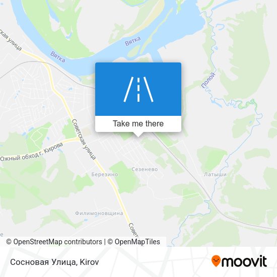 Сосновая Улица map
