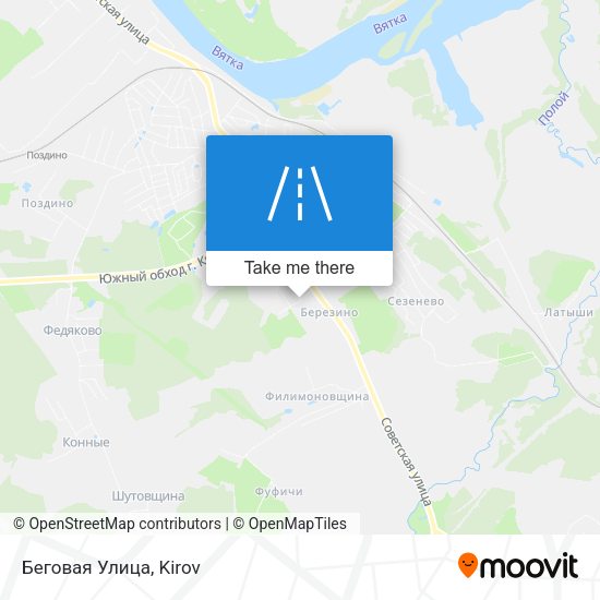 Беговая Улица map