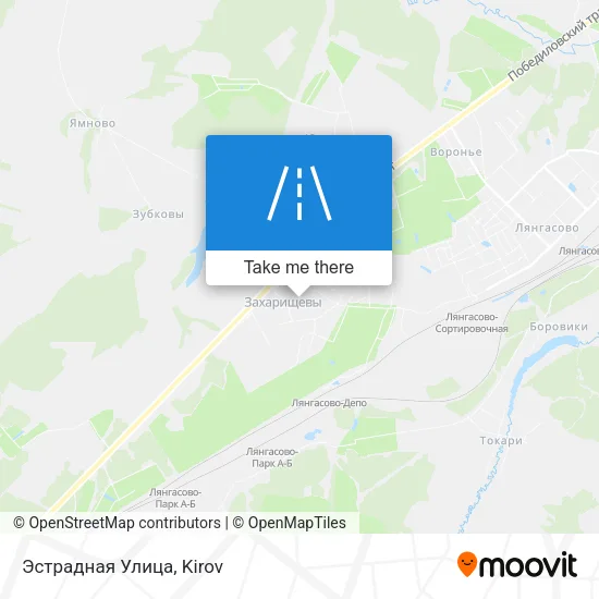 Эстрадная Улица map